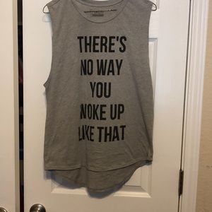 Sleeveless gray tshirt